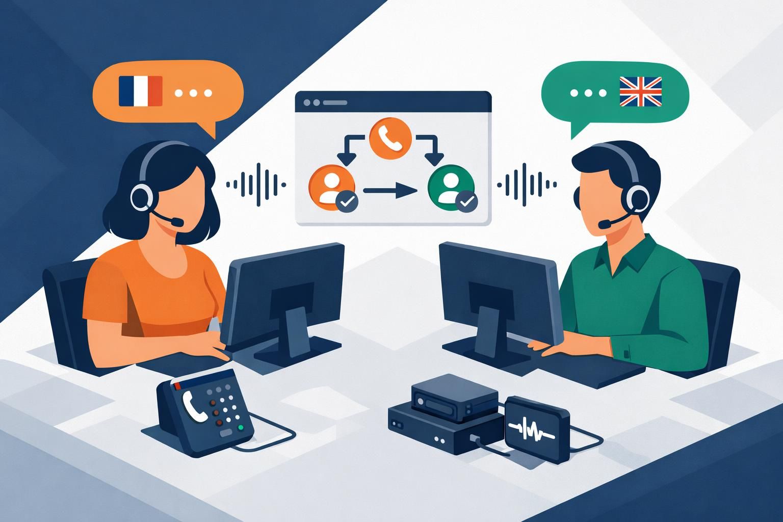 découvrez nos services d'accueil téléphonique bilingue pour répondre efficacement à une clientèle internationale et améliorer votre communication.